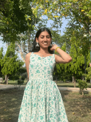 Untitled design - 2025-05-20T115450.673 Chic Green – Soft Cotton Kurti with Bold Prints