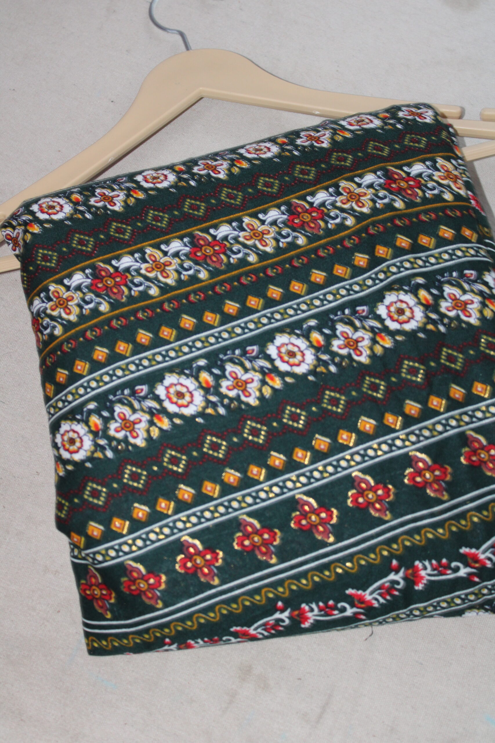 Leaf & Blossom – Playful Green Floral Kurti - Image 4