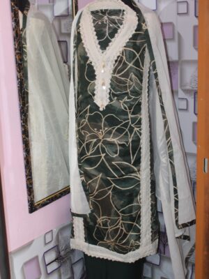 Ziya – Deep Forest Cotton Suit Set