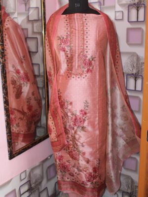 Gulroz – Floral Shine Suit Set