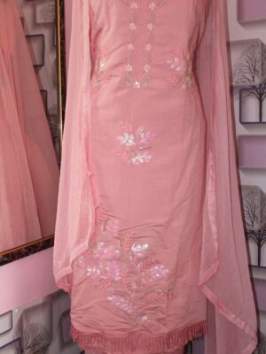 Inaya – Blush Pink Sequin Suit Set