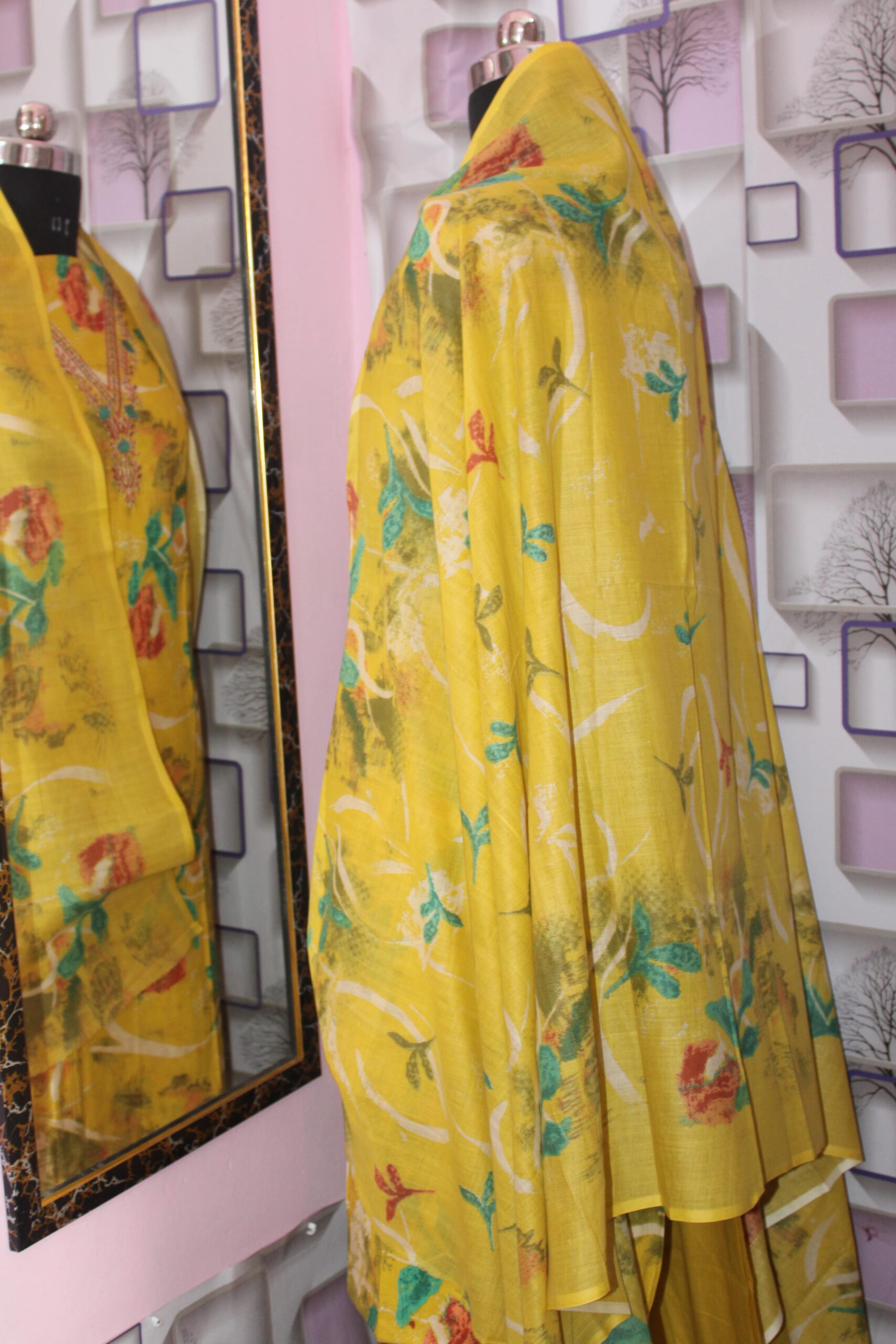 Suhana β Brushstroke Cotton Suit Set - Image 3