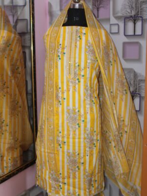 Suhana – Sunshine Yellow Cotton Suit Set