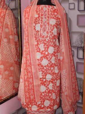 IMG_6813-min Aayat – Coral Peach Floral Cotton Suit Set